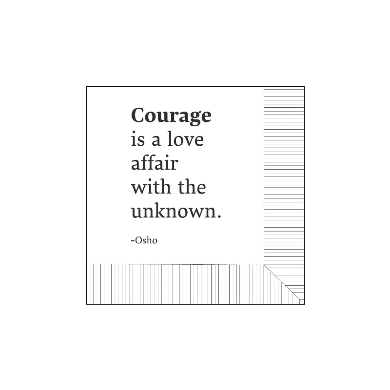 Modern General® Cocktail Napkin, Courage